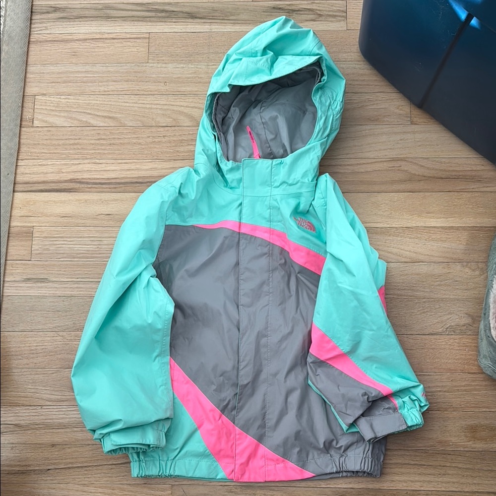 The North Face Kids' Aqua and Pink Jacket